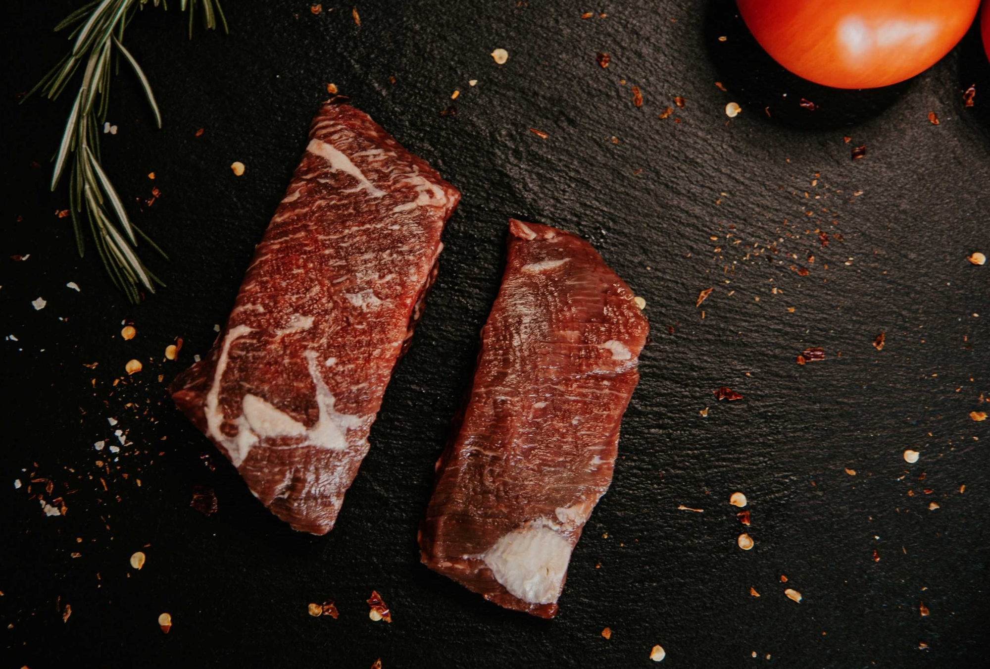 denver steak_flat iron steak_premium steak_dry aged beef