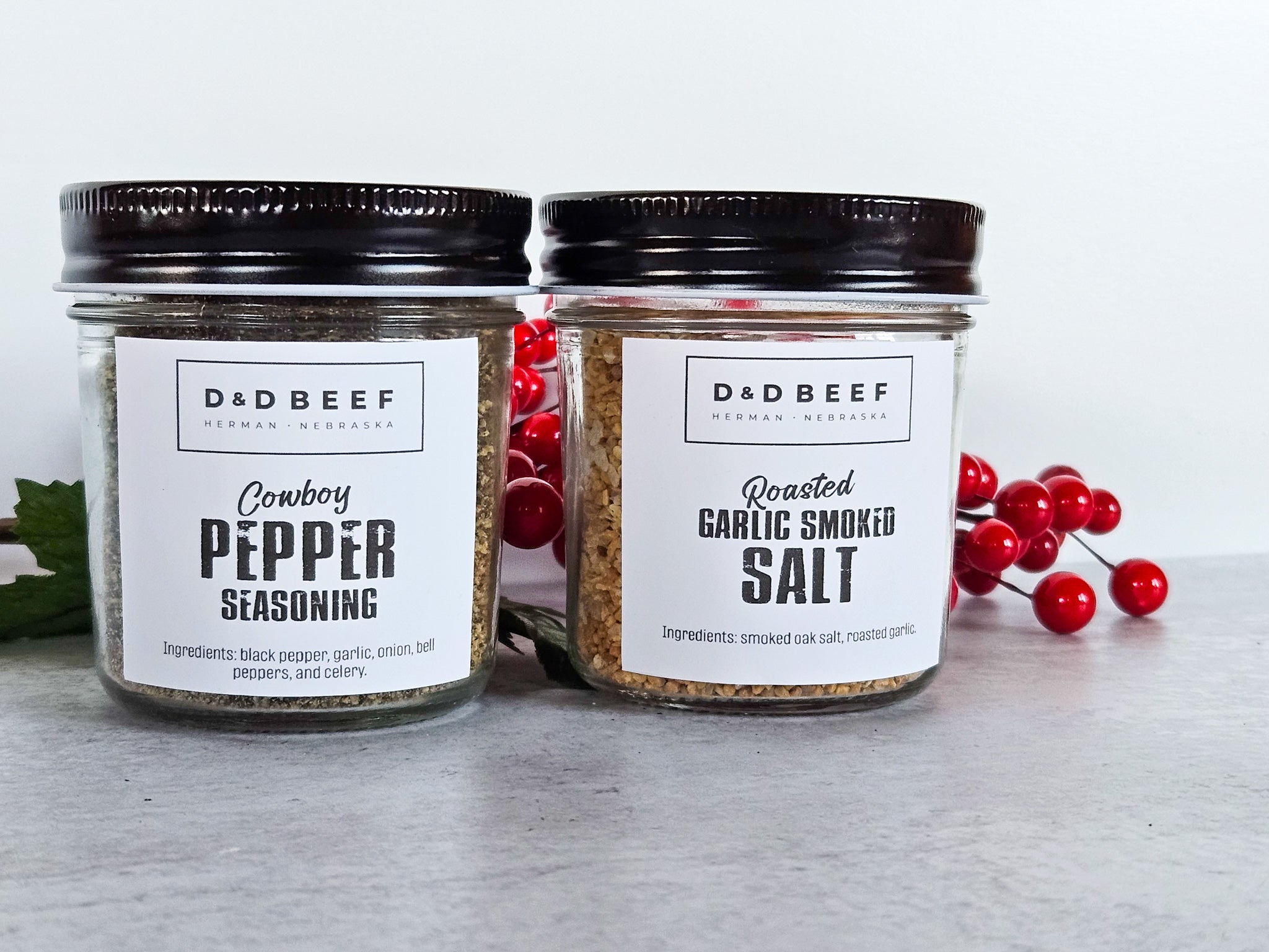 Roasted Garlic Smoked Salt & Cowboy Pepper Seasoning
