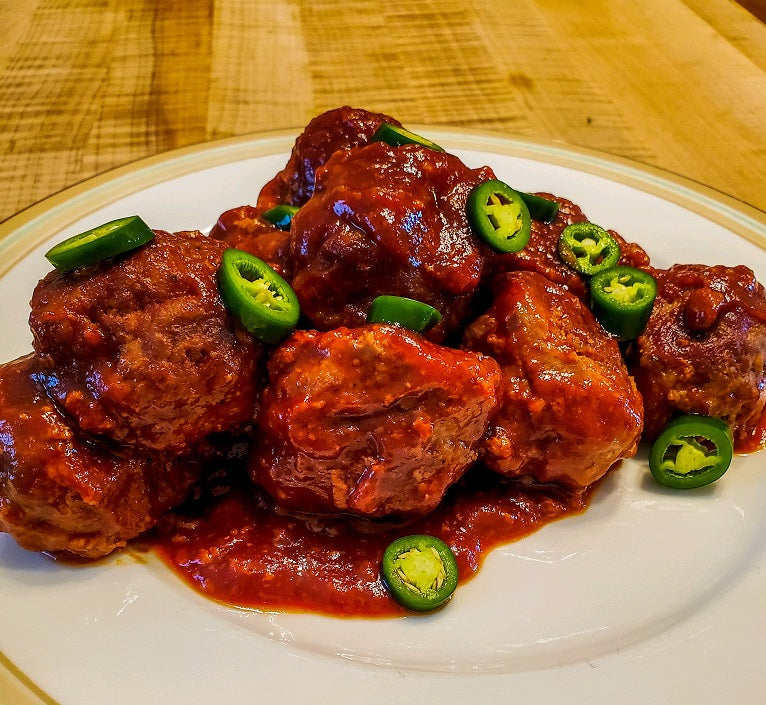 Spicy Whiskey BBQ Sliders/Meatballs