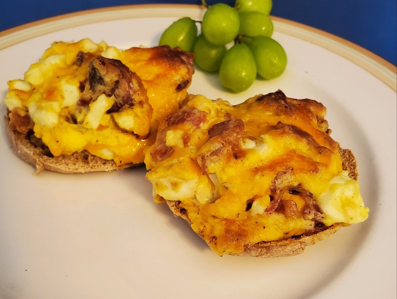 Egg and Bacon English Muffin Melts - On The Go!