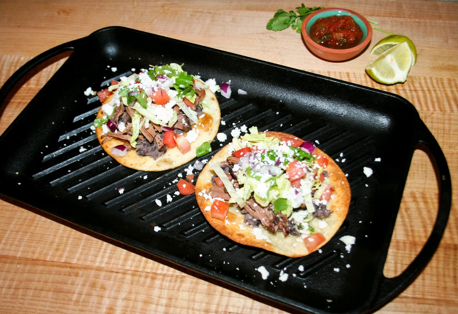 Shredded Beef Tostada
