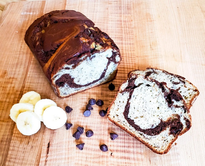 Chocolate Marbled Banana Bread