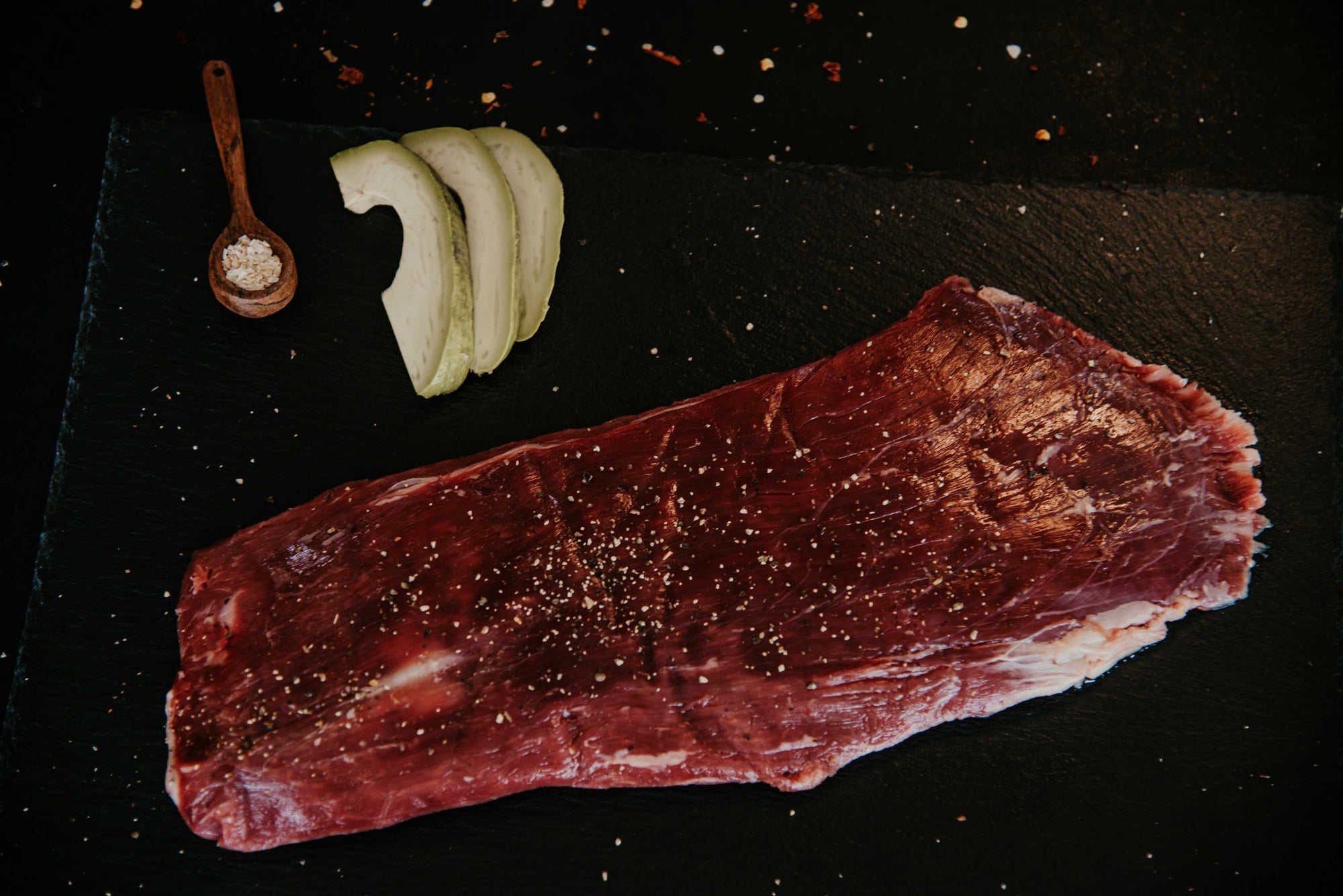 flank steak_dry aged beef_fajita meat